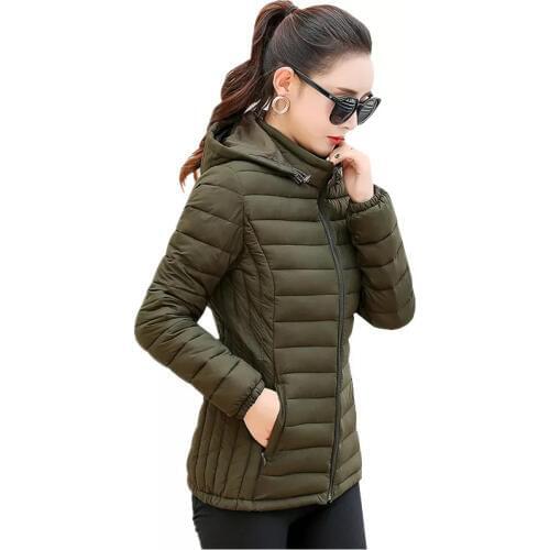 Женские осенние парки QEWSDRFG China At AliExpress