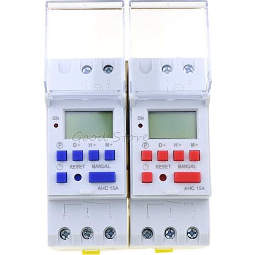 Thc15a AHC15A 220V 30A Din rail timer relay time switches weekly programmble electronic TIME SWITCH bell ring device