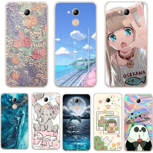 Silicone Case For Huawei Honor 6C 6 C Pro Cover Pattern Soft TPU Funda Case For Huawei Honor 6C Pro Silicon Case Coque