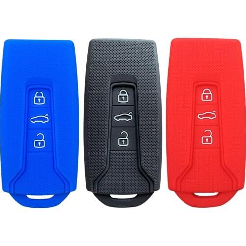 Silicone cover key case for VW volkswagen wolksvagen touareg 2019 car accessories keyless remote fob protection