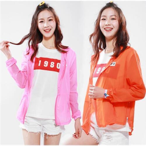 Sun-proof clothing skin clothing, new pure color breathable short-sleeved outdoor quick-dry light windbreaker coat HX0456556