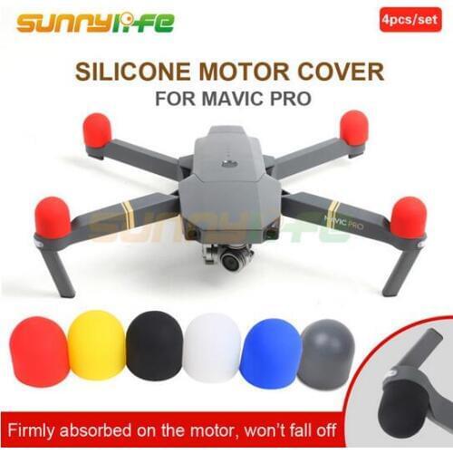 Sunnylife 4pcs/set DJI MAVIC PRO Silicone Motor Protective Cover Motor Protector Guard Cap for DJI MAVIC PRO accessories