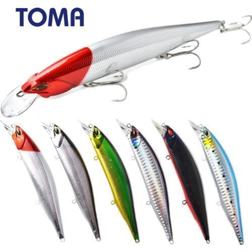 TOMA Wobbler Fishing Lure Minnow Crankbait 120mm 18.5g Floating Hard Plastic Artificial Bass Bait Fishing Tackle pesca