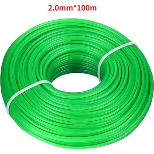 New Replacement Diameter 2mm Length 100m Nylon Round Rope Weed Trimmer Line for Garden Grass Petrol Strimmer Electric 2.0mm*100m