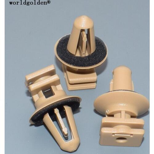 Worldgolden 100pcs plastic clip Rocker Inner Trim Panel Retainer for BMW 51477117532