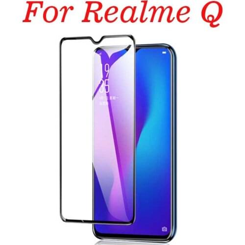 3D Full Glue Tempered Glass For OPPO Realme Q Full Cover 9H Protective film Screen Protector For OPPO Realme Q