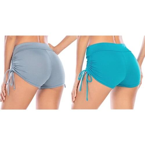 Ladies Drawstring Style Sports Shorts Outdoor Running Yoga Shorts