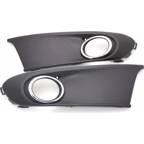 1 Pair Car-Styling Fog Light Fog Lamp Grille Cover With Hole For Volkswagen VW Polo Sedan Vento