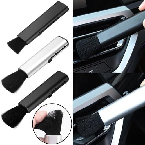 1Pc Car Detailing Scrub Car Cleaning Brush Air Vent Dashboard Wheel Rim Detail Brush Auto styling stickers For BMW E28 E34 E36