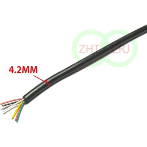 200M lot CABLE, 28AWG, 6CORE, PVC Cable 300V 80 degree centigrade cable New