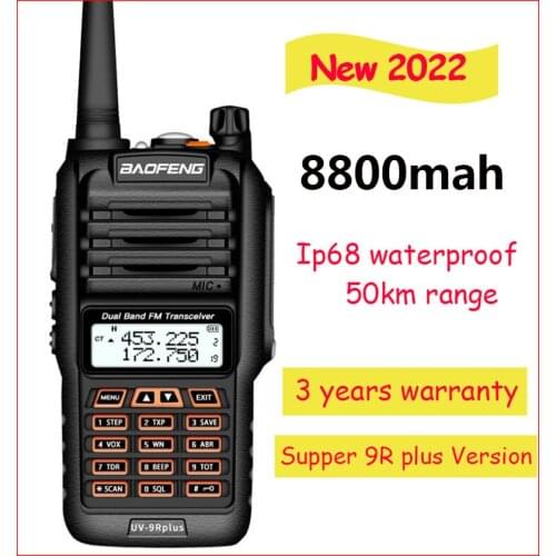 2021 Baofeng UV 9R plus Upgrade uv9r 40 km 50km walkie talkie 10W hf transceiver vhf uhf ham radio long range CB radio station