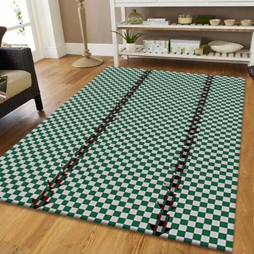 3D Geometric Lattice Carpet Entrance Floor Door Mat Abstract Geometric Optical Carpets for Living Room Bedroom Decor Area Rugs