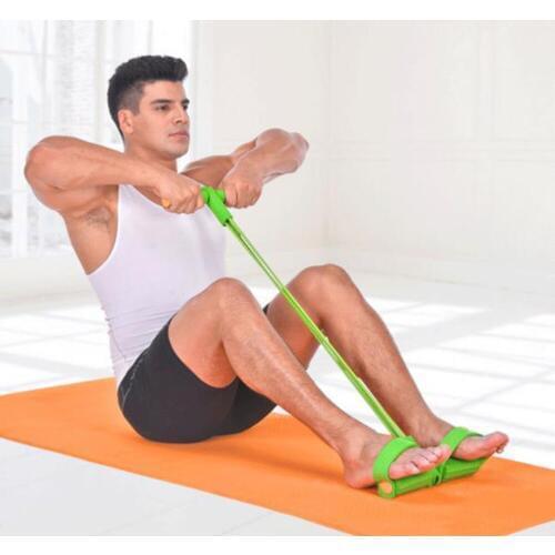 4 Tube Multifunctional Pedal Resistance Band Rope Fitness Equipment Latex Exercises Elastic Bands For Yoga Pilat Pedal Exerciser