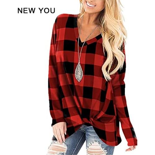 Блузки в клетку Ang fou China At AliExpress