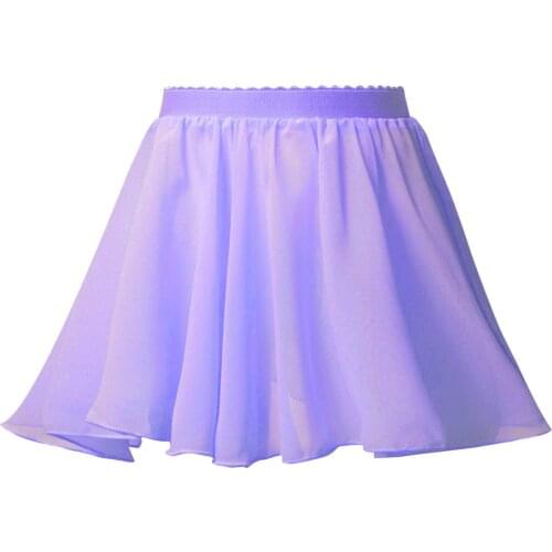 Kids Teens Ballet Chiffon Veil Skirt Elastic Waistband Children Girls Ballet Tutu Latin Jazz Stage Lyrical Dance Costumes