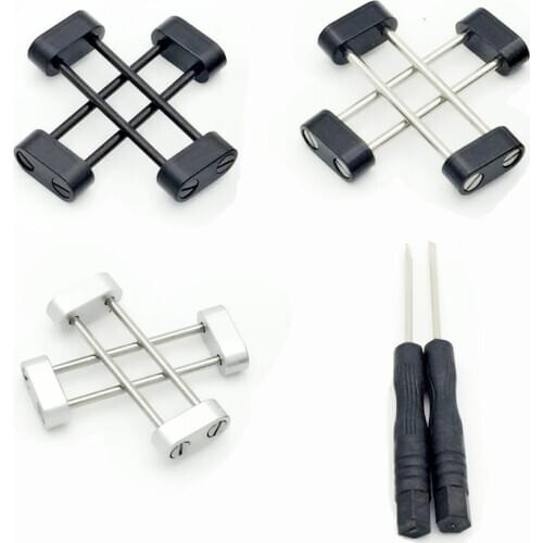 For Suunto Core Black Silver Essential Watch Band Strap Zulu Diver Lugs / Adapters set + 2Pcs Tool