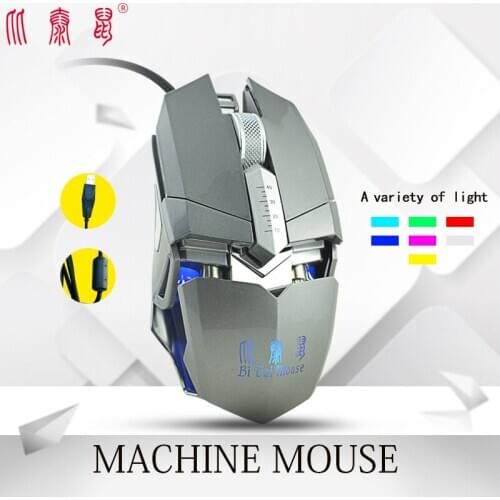 Progammable Gaming Mouse 4000 DPI LED Optische USB Wired Gaming Mouse 9 Knoppen Gamer Computer Muizen Voor PC Laptop Game LOL