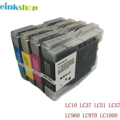 Einkshop LC10 LC37 LC51 LC57 LC960 LC970 LC1000 ink Catridge for Brother DCP-130C DCP-330C 340CN MFC-685CW MFC-845CW MFC-885CW