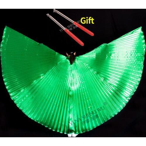 For Adult Children Belly Dance Isis Wings Dance Accessories Oriental Egypt Unisex Wings Belly Dance Performance Wing With Sticks