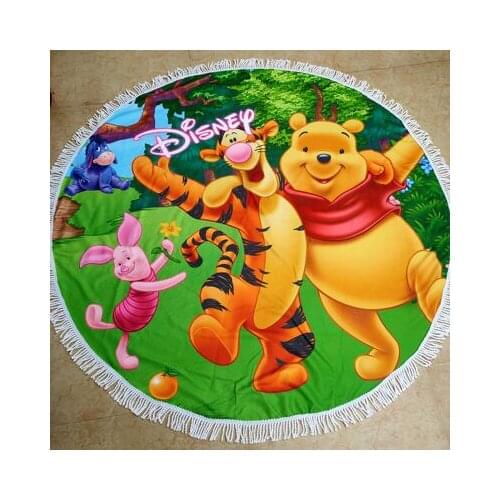 Disney Winnie Piglet 150CM Anime Figures Cartoon Product Cosplay Accessories Bath Towel Washcloth Unisex Gift