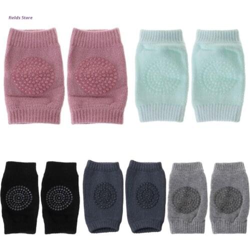 1 Pair Baby Knee Protector Pads Non Slip Safety Crawl Training Kid Elbow Cushion