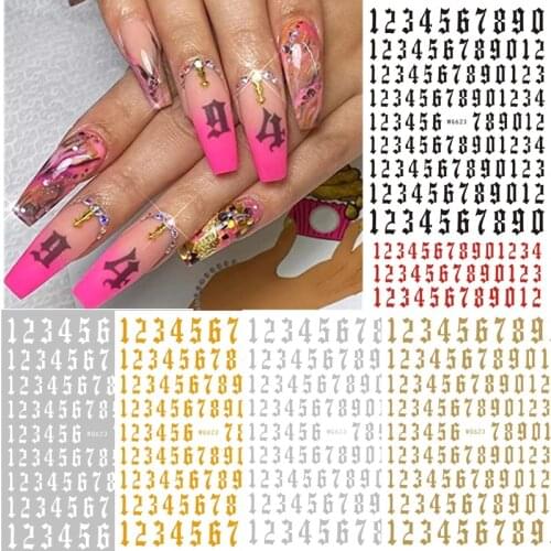 One Sheet Nail Stickers - Holographic Nail Art Decals 3D Nail Stencil for Nails Manicure Tape Adhesive Foils DIY Decoration