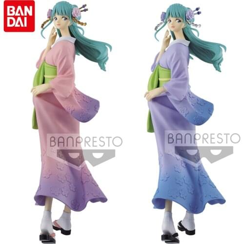 Original 23cm Bandai ONE Piece Kozuki Hiyori Flashy Charm PVC Statue Action Anime Figure Model Collection Kids Toys