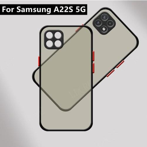 Shockproof Phone Case Back Cover For Samsung Galaxy A22 Capas Matte Translucent Case For Samsung A32 A02S A12 A72 A52 A22 Case