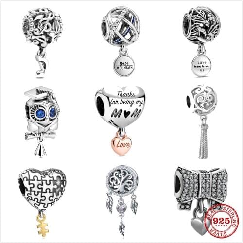 The new Silver Shiny Insects Scarecrow fit Pandora charm Silver 925 Bead Pendant Bangle with stylish DIY jewelry
