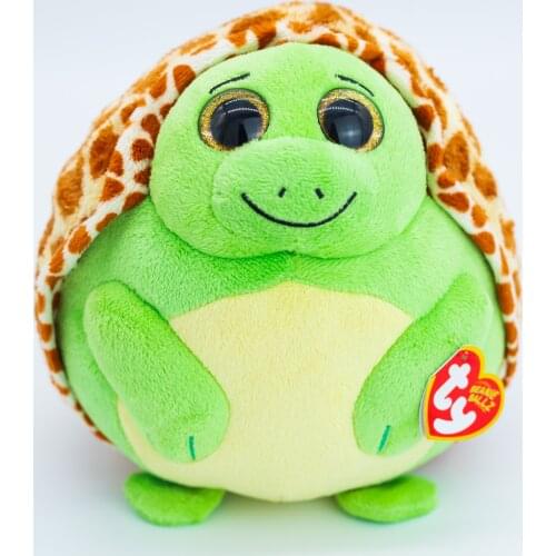 Ty Beanie Big Eyes Tortoise Ball Doll Plush Stuffed Animal Super Soft Bedside Decor Toy Car Decor Doll Gift For Kids 15CM