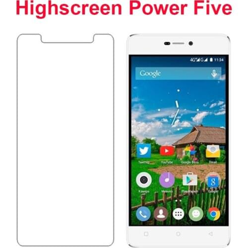 2PCS Tempered Glass for Highscreen Power Five Protective Film Screen Protector for Highscreen Power Five 5.0"pelicula de vidro