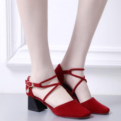 Big Size Ladies high heels women shoes woman pumps Pure color High-heeled single shoes