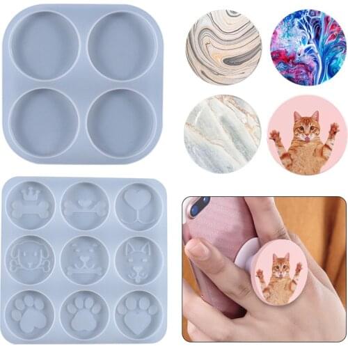 Mobile Phone Airbag Bracket Silicone Mold DIY Phone Stand Epoxy Resin Mould Handmade For Universal Phone Holder