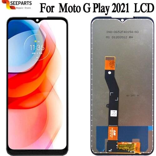 100% Tested Original LCD 6.5" For Motorola Moto G Play 2021 LCD Display Touch Screen Digiziter Assembly G Play 2021 LCD