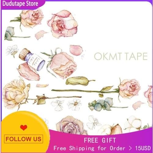3m Roll Flowers Washi Tape Warm Decorative Flower