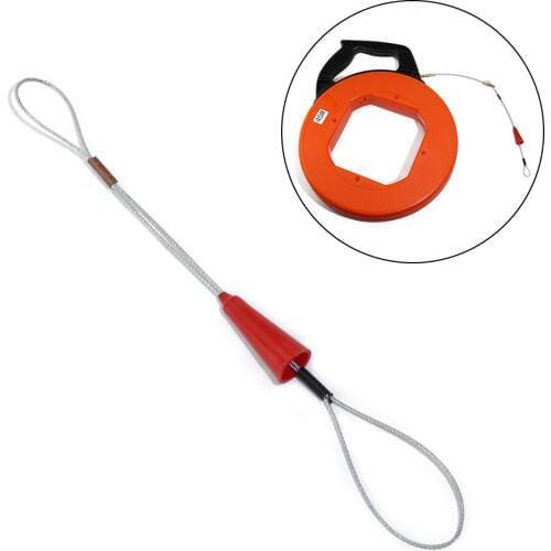 5Pcs/set Electrician Push Pullers Duct Red Wire Traction Fish Tape Fastener Tool For Electrical Fish Tape Cable Puller