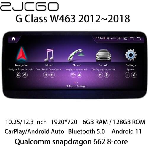 ZJCGO Car Multimedia Player Stereo GPS DVD Radio Navigation Android Screen for Mercedes Benz G Class W463 G350 G400 G500 G63 G65