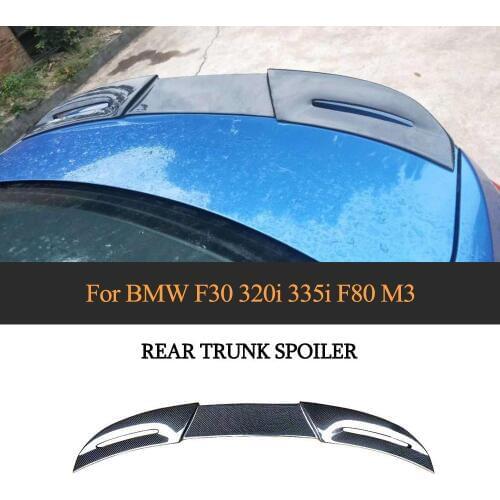 3 Series Car Rear Spoiler Wing for BMW F30 F35 F80 M3 2012 - 2018 Carbon Fiber Rear Trunk Wing Spoiler Boot Lid