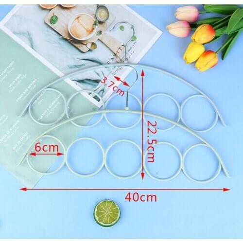 1 Piece Scarf Hanger PP Material Hanger For Scarves Plastic Circles Scarf Hanger Organizer Neck Tie And Belt Hanger