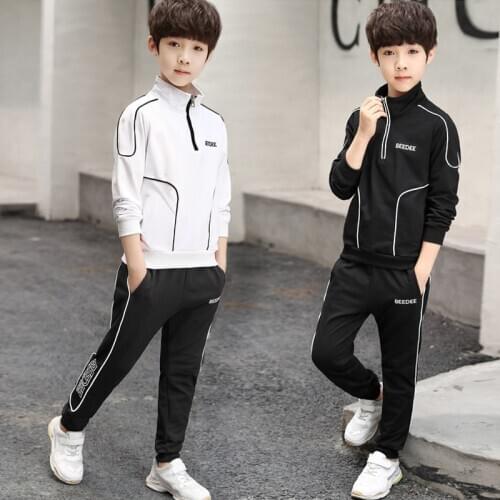 IENENS Kids Sports Suits Clothes Boys Girls Outing Clothing Sets Coat + Pants Outfits Spring Autumn Children Running Tracksuits