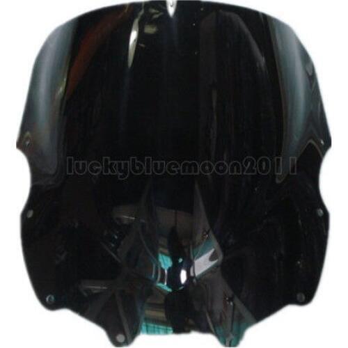 For kawasaki ZZR600 93-04 94 95 96 97 Black Dark Smoke Windscreen Windshield Motorcycle