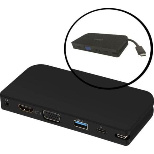 TYPE C Dock Hub HDMI-compatible VGA USB 3.0 Audio Video Adapter Converter for Macbook Laptop PC To TV HDTV Monitor Projector