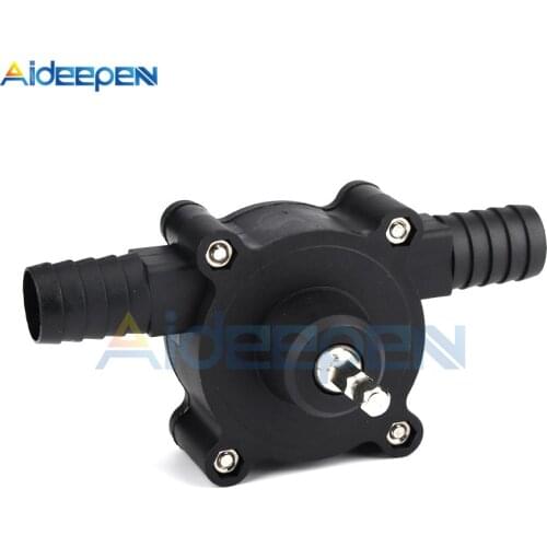 Electric Drill Pump Self Priming Transfer Pumps Oil Fluid Water Pump Portable Round Shank Heavy Duty Self-Priming Hand