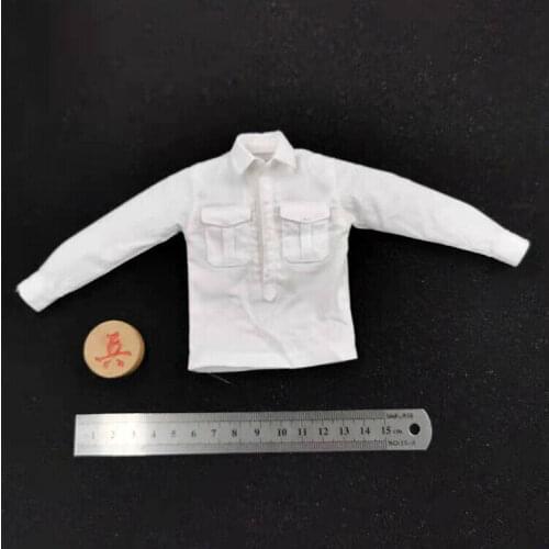 GM645 1/6 Scale Soldier White Shirt Model for 12" Action Figure Doll