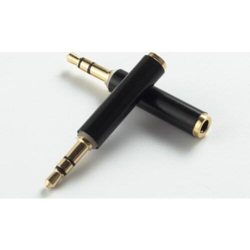Hot 3.5mm Stereo Audio Jack 3 Pole Male to 4 Pole Female Adapter Converter Connector Support Microphone MIC for Earphone Headset