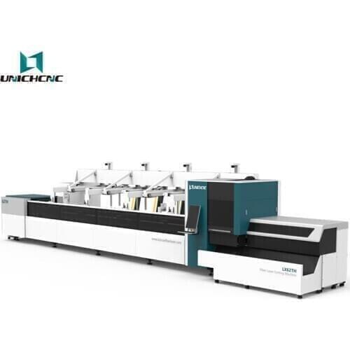 Round square metal pipe tube cnc fiber laser cutting machine