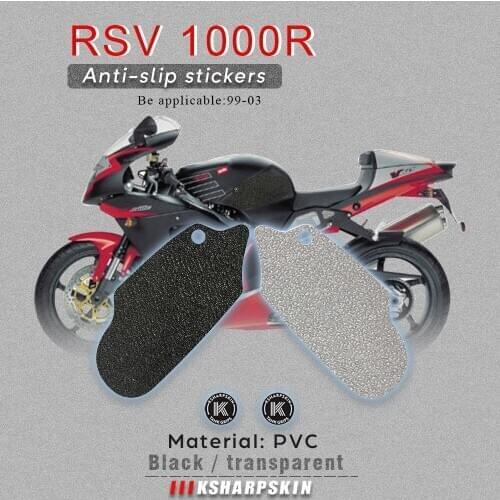 Motorcycle fuel tank pad tank grip protection sticker knee grip side applique for APRILIA 99-03 RSV 1000R 02-05 TUONO