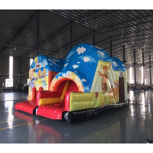 Latest Design Inflatable Bouncer Mini Bounce Combo Jumping Castle Trampoline with Combined Slide