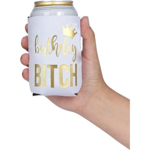 Birthday Bitch girl queen Can Cooler 18th 21st 30th 40th 50th Birthday party table centerpiece decoration supplies gift present