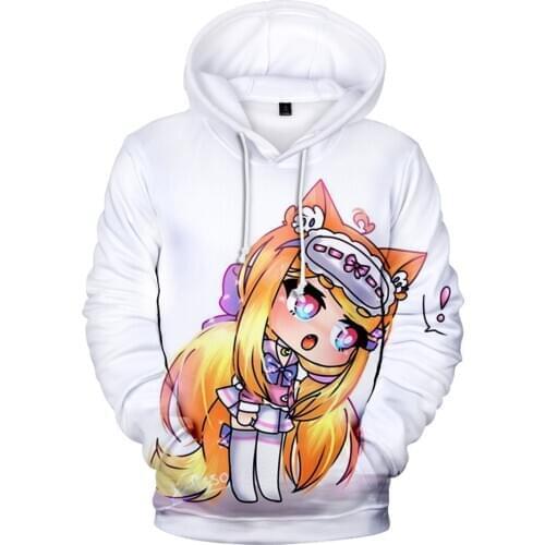 Autumn Winter Sweatshirts Gacha Life 3D Digital Printing Hoodies Men/Women Fashion Streetwear Hoodie Casual Pullover Coat tops